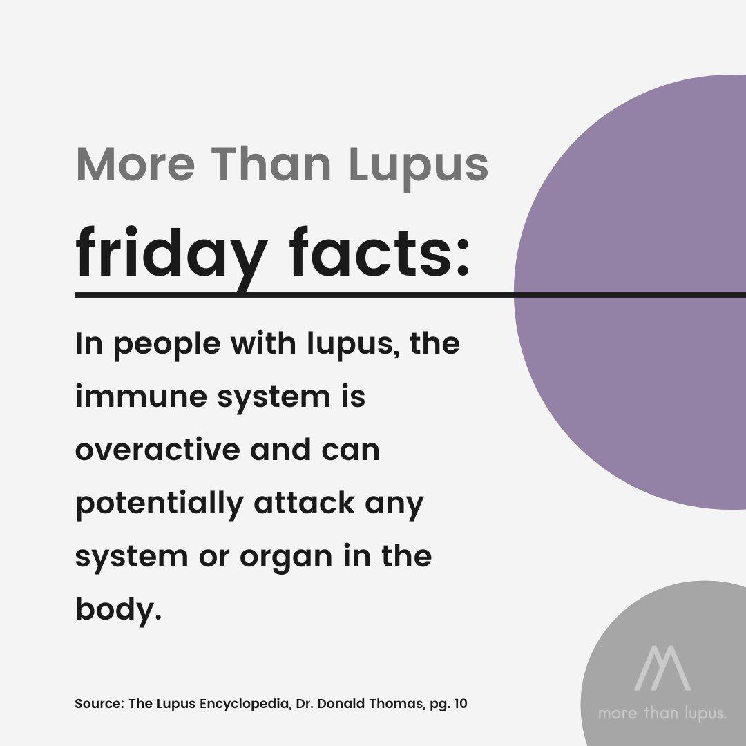LupusMore's tweet image. FRIDAY FACTS! 

#fridayfacts #lupus #immunesystem #system #attack #organ #body #learn #educate #advocate