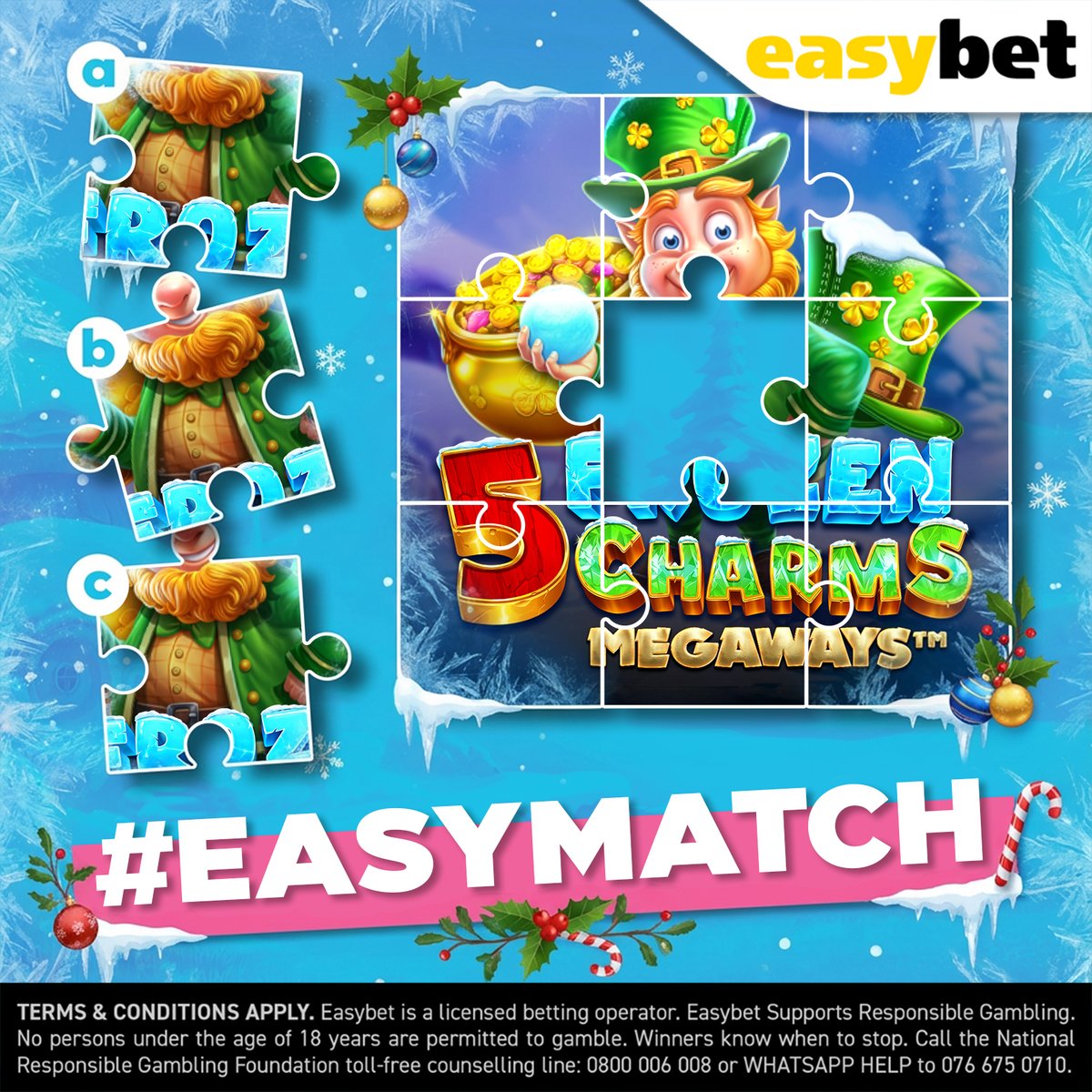 Easybet_SA's tweet image. 🧩 EASYMATCH TIME!

One missing piece.
Three options.
Only one fits. 

Is it A, B, or C?

Spin now: bit.ly/eb-5fcm

#Easybet #EasyMatch #BonusBet