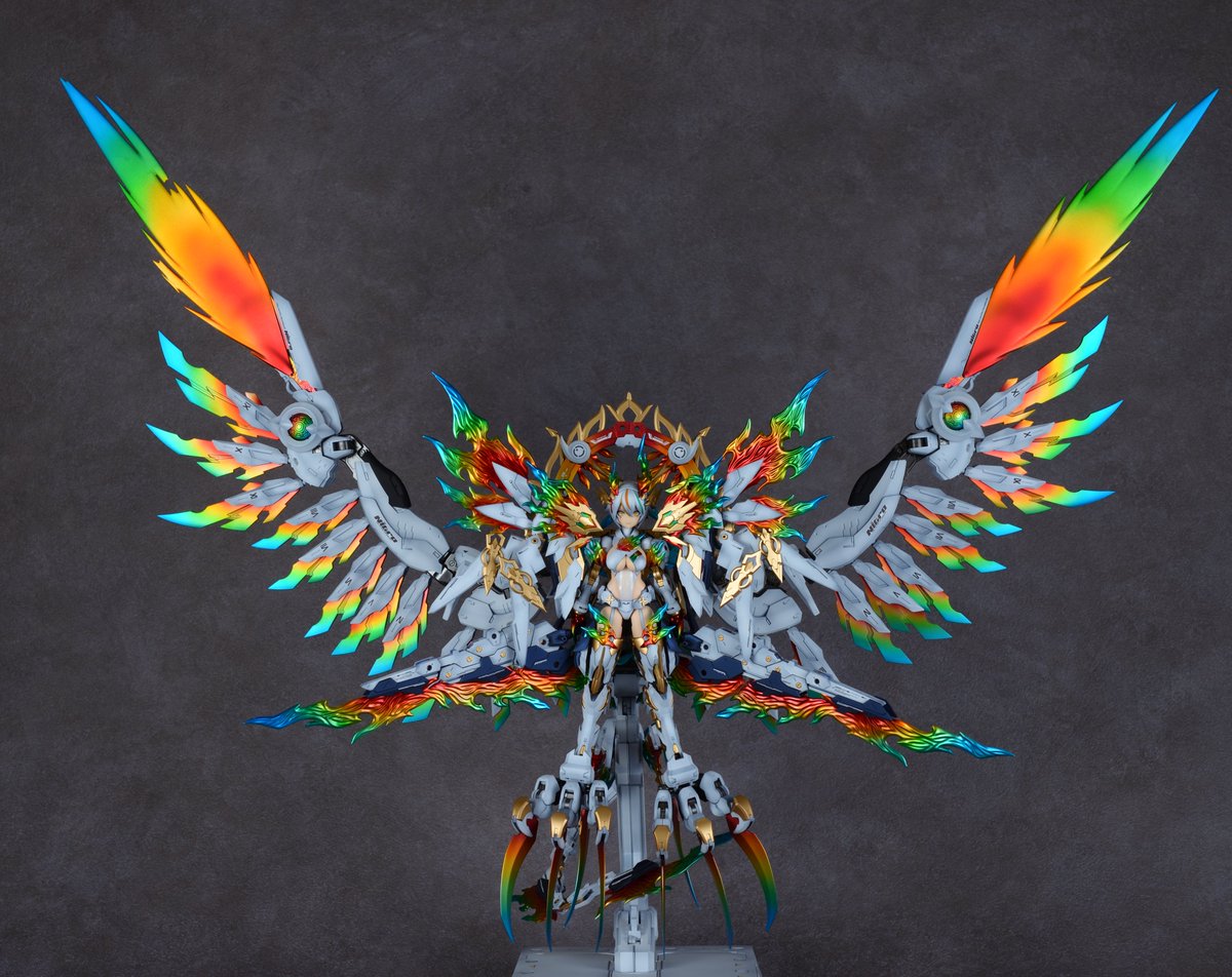 スサノヲ蒼炎×ゼニスリヴェール スサノヲ虹炎完成しました！ #メガミ