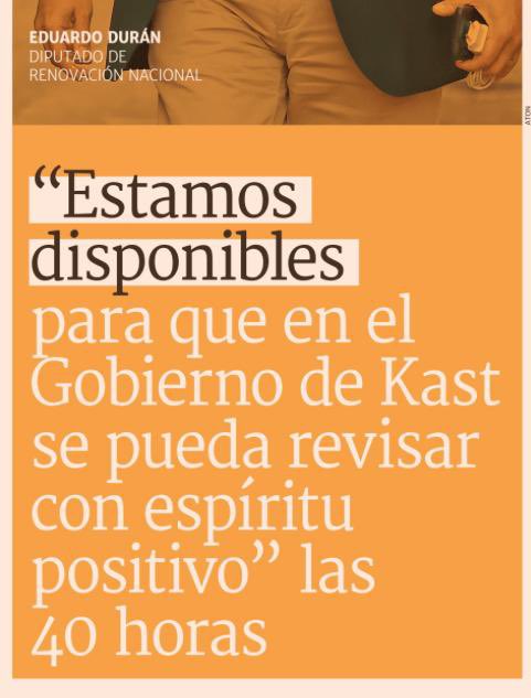 lagosweber's tweet image. Notificado Chile: Las 40 horas si gana candidato Kast serán “revisadas”…

#JaraPresidenta