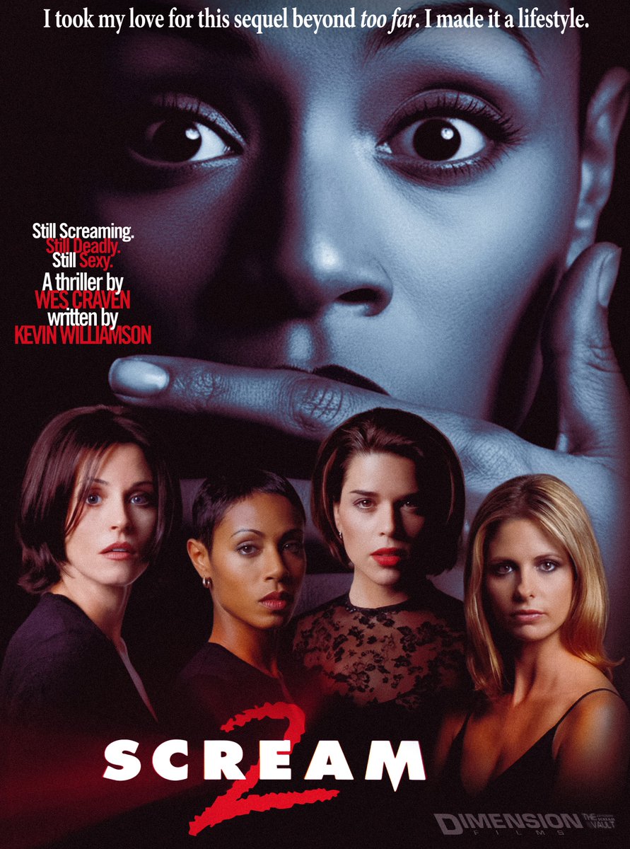 thescreamvault's tweet image. Can't think of a sexier sequel than this one. Still slashing through hearts since December 12, 1997. #Scream2