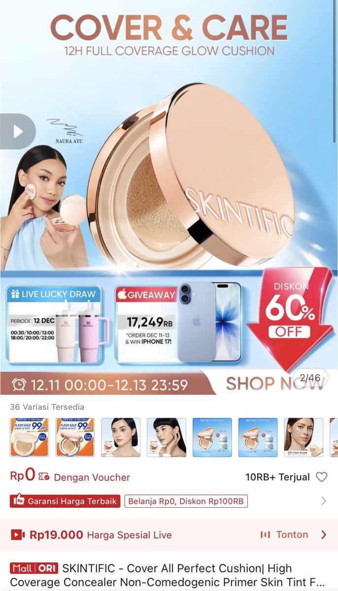 Cushion skintific 

s.shopee.co.id/7fSiXcEzYC