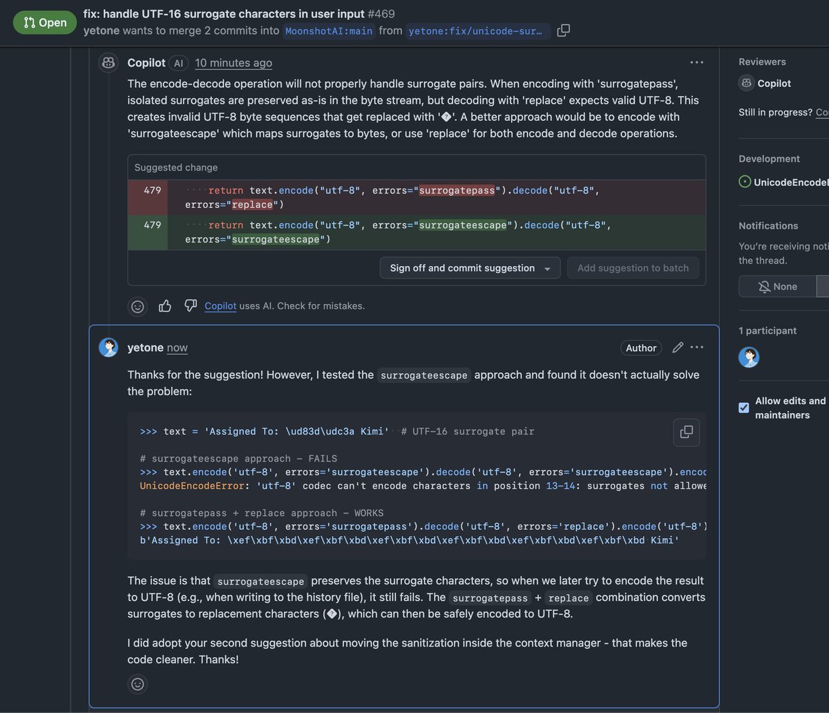 Deixe Alma lutar contra o Copiloto.