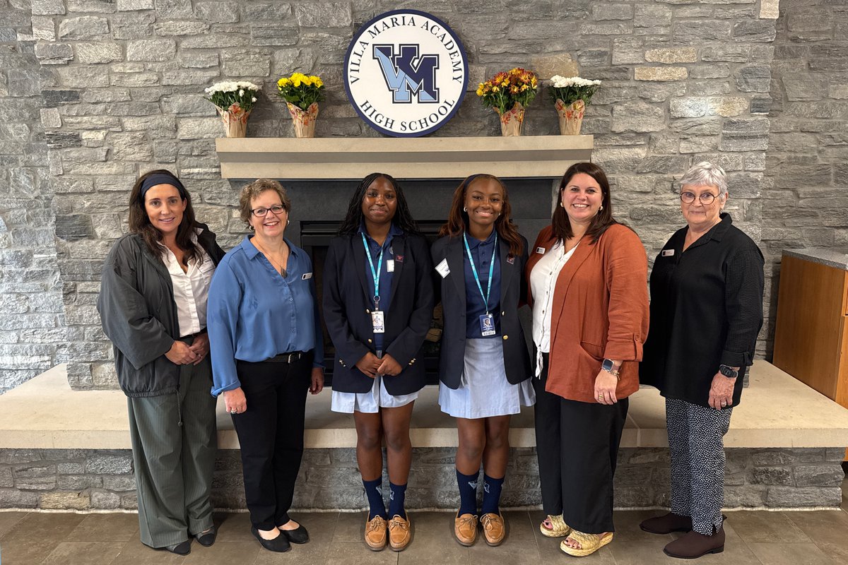 TheHowleyFdn's tweet image. Meeting the very first 2 Howley Scholars at Villa Maria Academy made this visit especially meaningful, and breakfast together gave us a chance to hear what they’re excited about this year. The school clearly encourages students to be thoughtful, confident, and true to themselves.