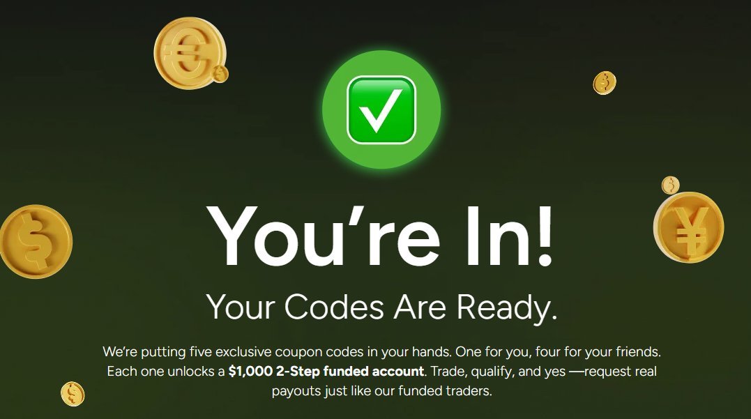 FREE 1K 2 STEP ACCOUNT FOR EVERONE  FOLLOW

<a href="/trigonthegod/">trigon</a>
and join the discord server 

discord.gg/tmmuumkBRY

 post the ss in # proof