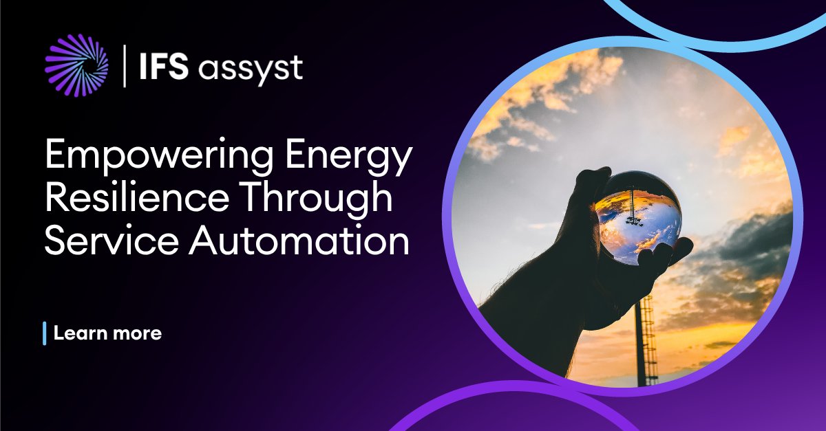 IFSassyst's tweet photo. Unforeseen power outages, disruptions, and failures can occur at any moment. This highlights the need for energy resilience through efficient service management that is timely, dependable, and accountable.

Discover how IFS assyst provides: https://t.co/BvjTpE2680
#ESM https://t.co/dhhxsfNXz1