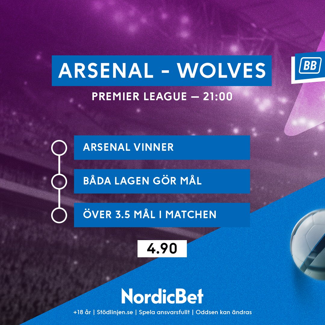 Fyra fina PL-matcher på lördagsmenyn och som vanligt finns det massvis av odds att välja och vraka bland. 🏴󠁧󠁢󠁥󠁮󠁧󠁿

Vad sägs om den boostade Betbuildern nedan till exempel? 💥

Alla odds: go.nordicbet.com/PL-SV

+18 år | stödlinjen.se | Spela ansvarsfullt