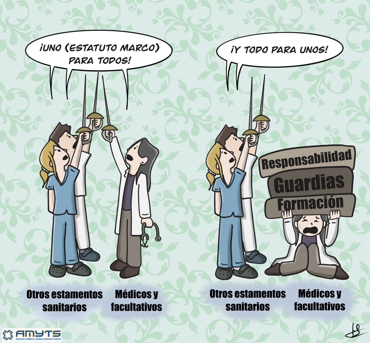 amytsmedicos's tweet photo. 🎨REALIDADES MÉDICAS CON HUMOR. "Más-que-peros", por @Javsan

https://t.co/XtnKoq4mG6 https://t.co/vGwGq8DMv4