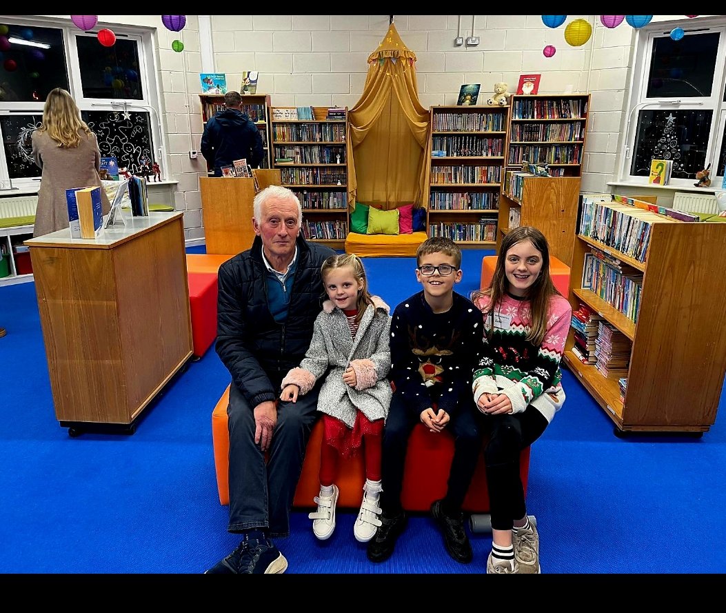 therowerns's tweet photo. Our library was officially opened by John Dunphy ( a past pupil who never missed a day in primary school). He was joined by his grandchildren. https://t.co/Acr65zc7o1