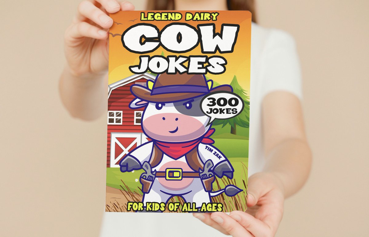 MrTimZak's tweet image. FREE E-BOOK!!! My #cows #jokebook #kidsbook #ebook is on #Amazon for FREE!!!!! "300 Legend Dairy Cow Jokes for Kids!" biggest cow joke book and perfect gift idea you can share with friends and family for hours of laughing. #FreeKindleReads #farmlife #farm amazon.com/dp/B0CP53W9LL