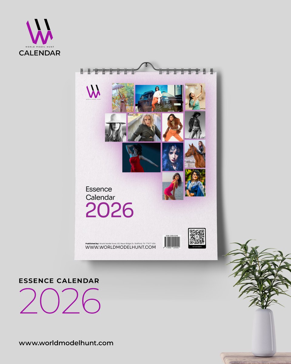 WorldModelHunt's tweet photo. The 2026 Essence Calendar by World Model Hunt.
Month.
Get your copy today:
https://t.co/oiBJQR25Jk
Follow us – World Model Hunt
@worldmodelhunt
#WorldModelHunt #RawElegance #ArtisticEssence #CelebrateUniqueness https://t.co/U4UPxWxJSY