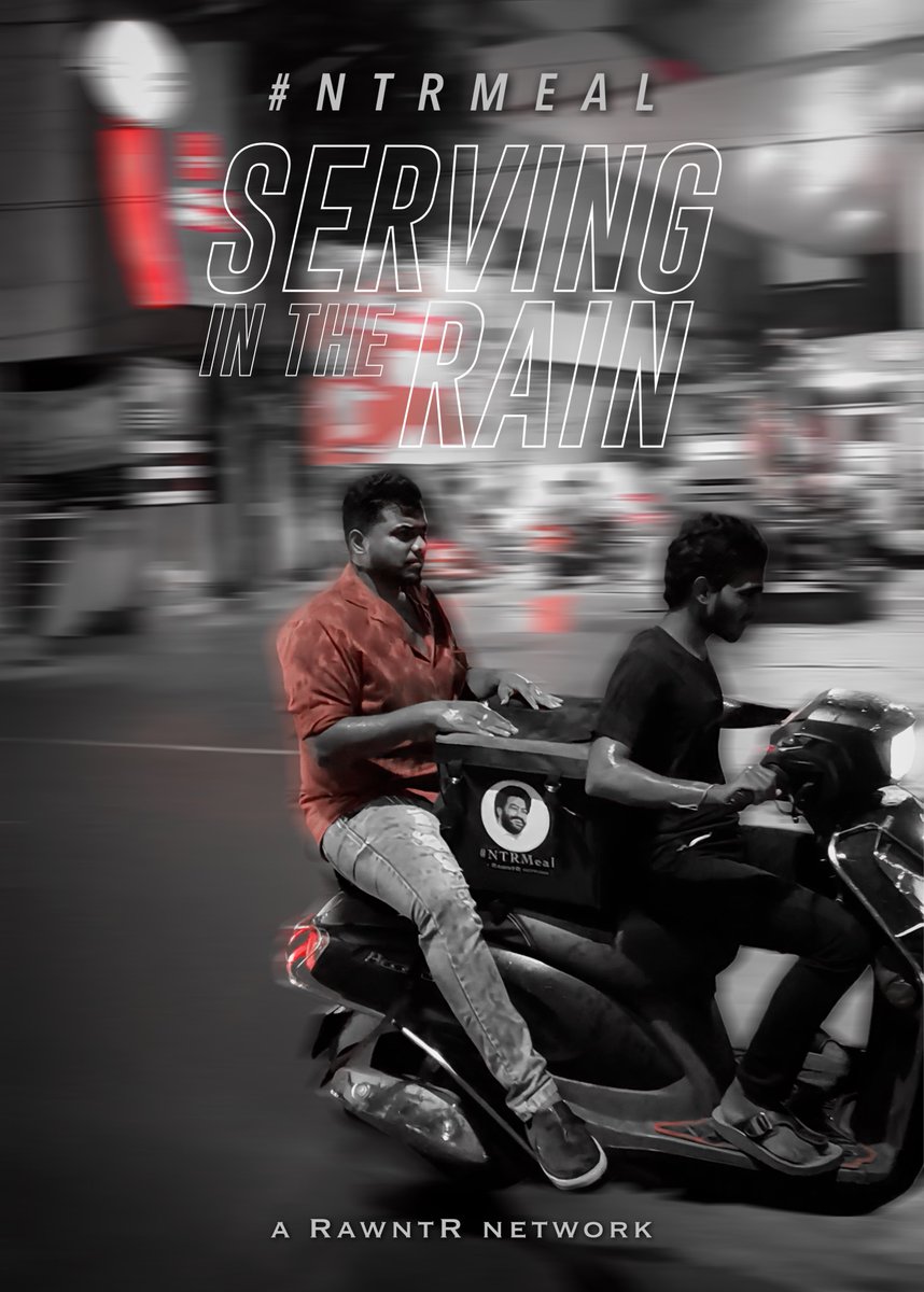 Our motive is only to serve the needy…. EVEN IF IT RAINS 🙏🏼

#NTRMeal