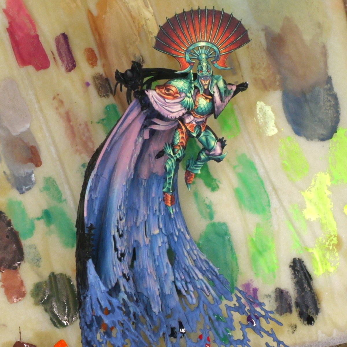 Still working on this sexy fishboi on my Twitch (link in bio). 

#warhammercommunity #warhammer #ageofsigmar #paintingwarhammer #paintingminis #paintingminiatures #citadelminiatures