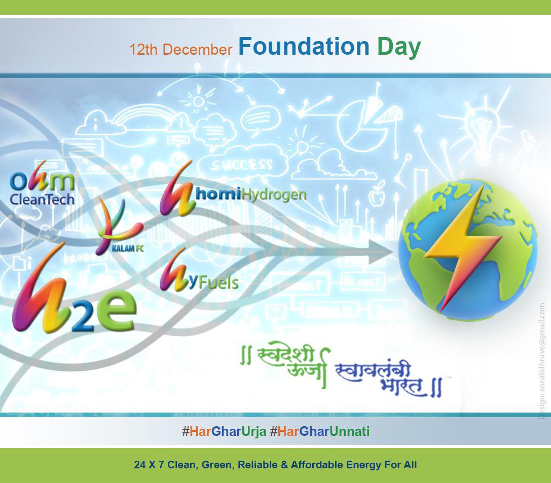 16 years and counting. . . 
16 Years of Innovation 
16 Years of Pioneering work in Green Hydrogen &amp; its derivatives 
16 Years of Believing in the Power of our Vision 
16 Years of Serving our Great Nation &amp; our Mother Earth

Today, on our *16th Foundation Day*, I look back with