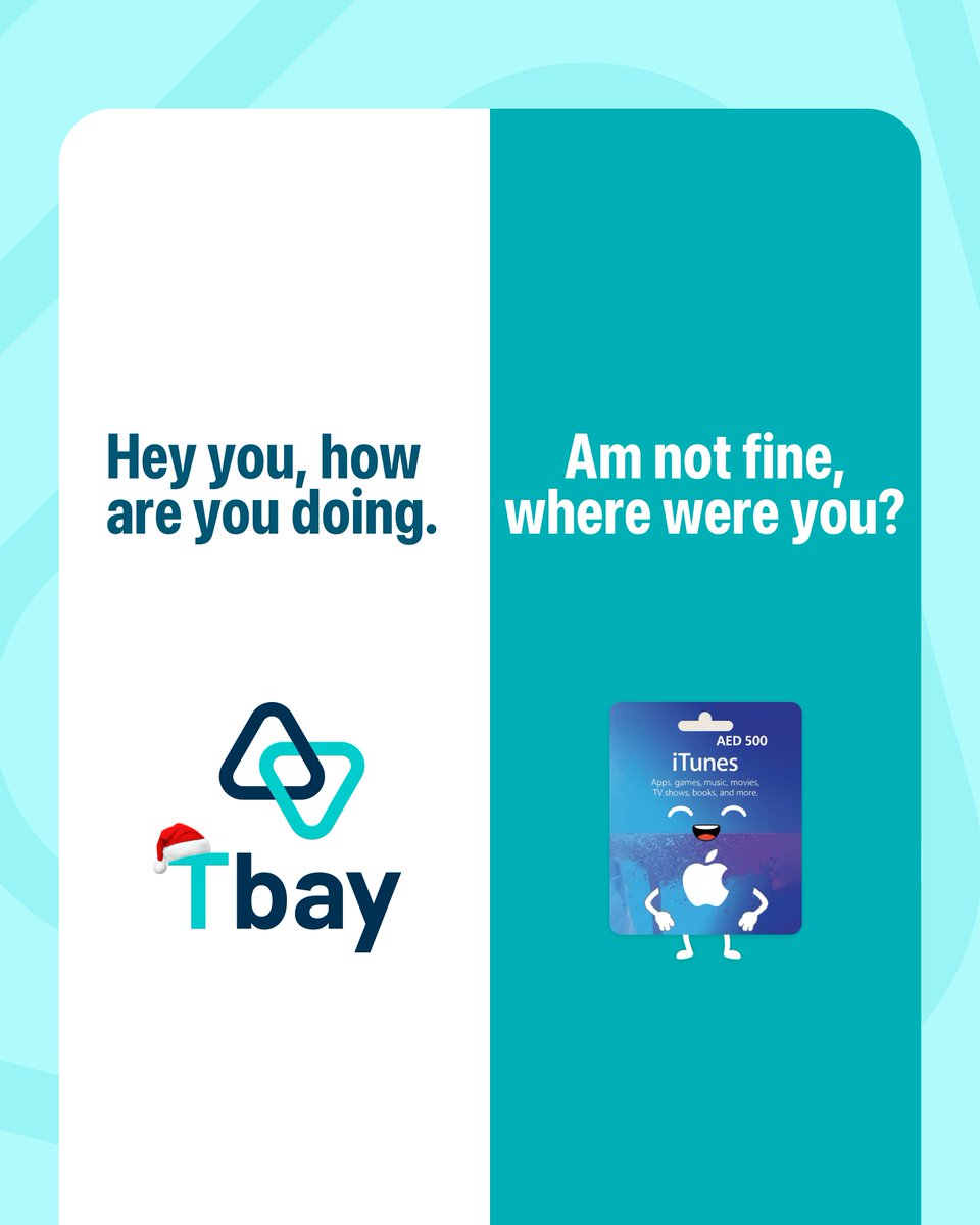 Theiabay's tweet image. The iTunes gift card is telling no lies! 😅 Put those gift cards to work, get instant cash for your iTunes, Steam, Google Play, and more! #Tbay #GiftCardTrading #InstantCash #SellGiftCards #TradeNow #ExtraMoney