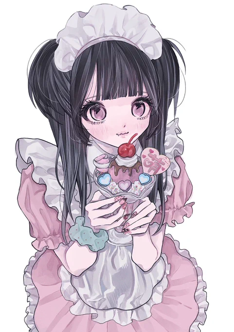パフェがかわいく描けた