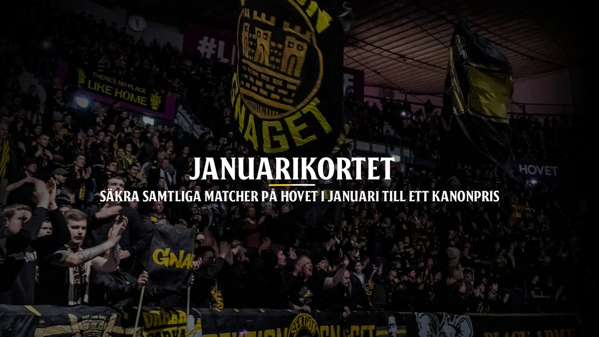 🖤💛Januarikortet - den perfekta julklappen

Samtliga hemmamatcher på Hovet under januari månad till ett kanonpris!
🐀 axs.com/se/events/1237…
