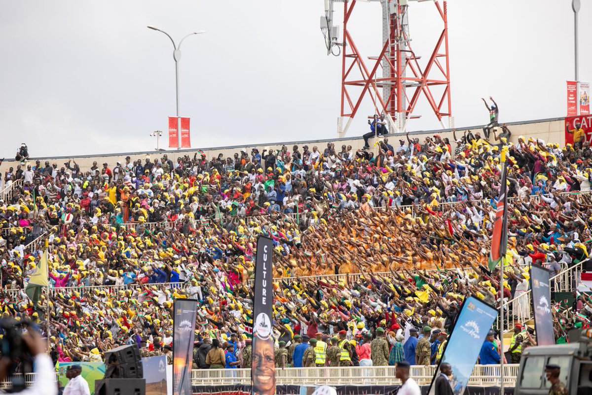Presided over the 62nd Jamhuri Day celebrations, Nyayo Stadium, Nairobi. We were honoured by the presence of His Excellency <a href="/JDMahama/">John Dramani Mahama</a>, President of Ghana, who was our chief guest.

Also present were Deputy President <a href="/KindikiKithure/">Kithure Kindiki</a>, Uganda’s Prime Minister Robinah
