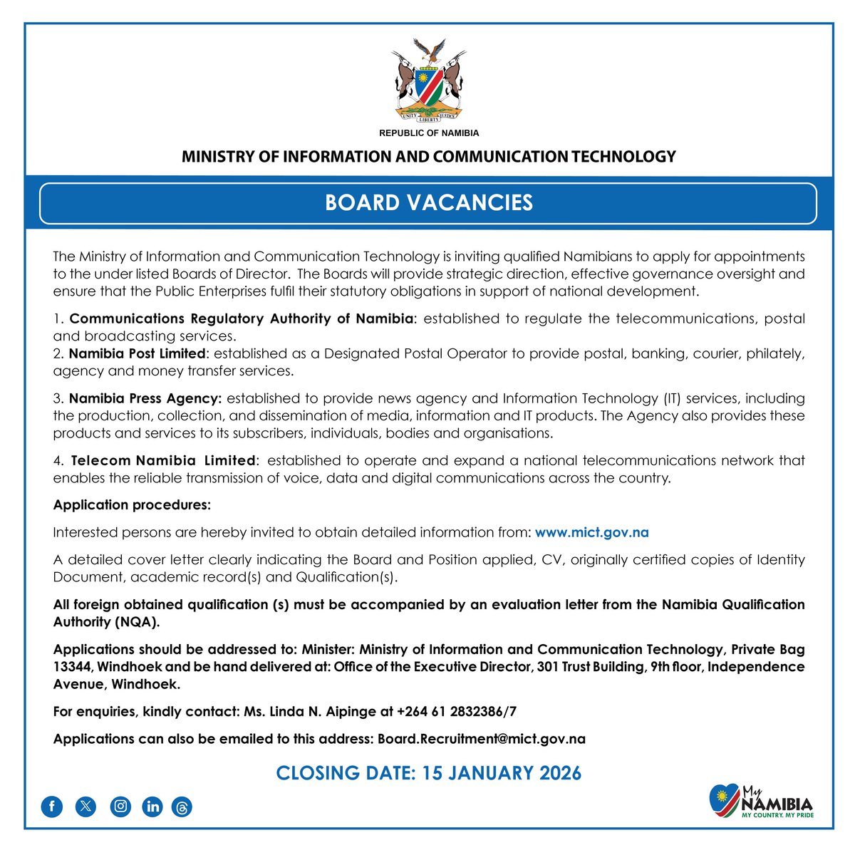 MICT Namibia tweet media