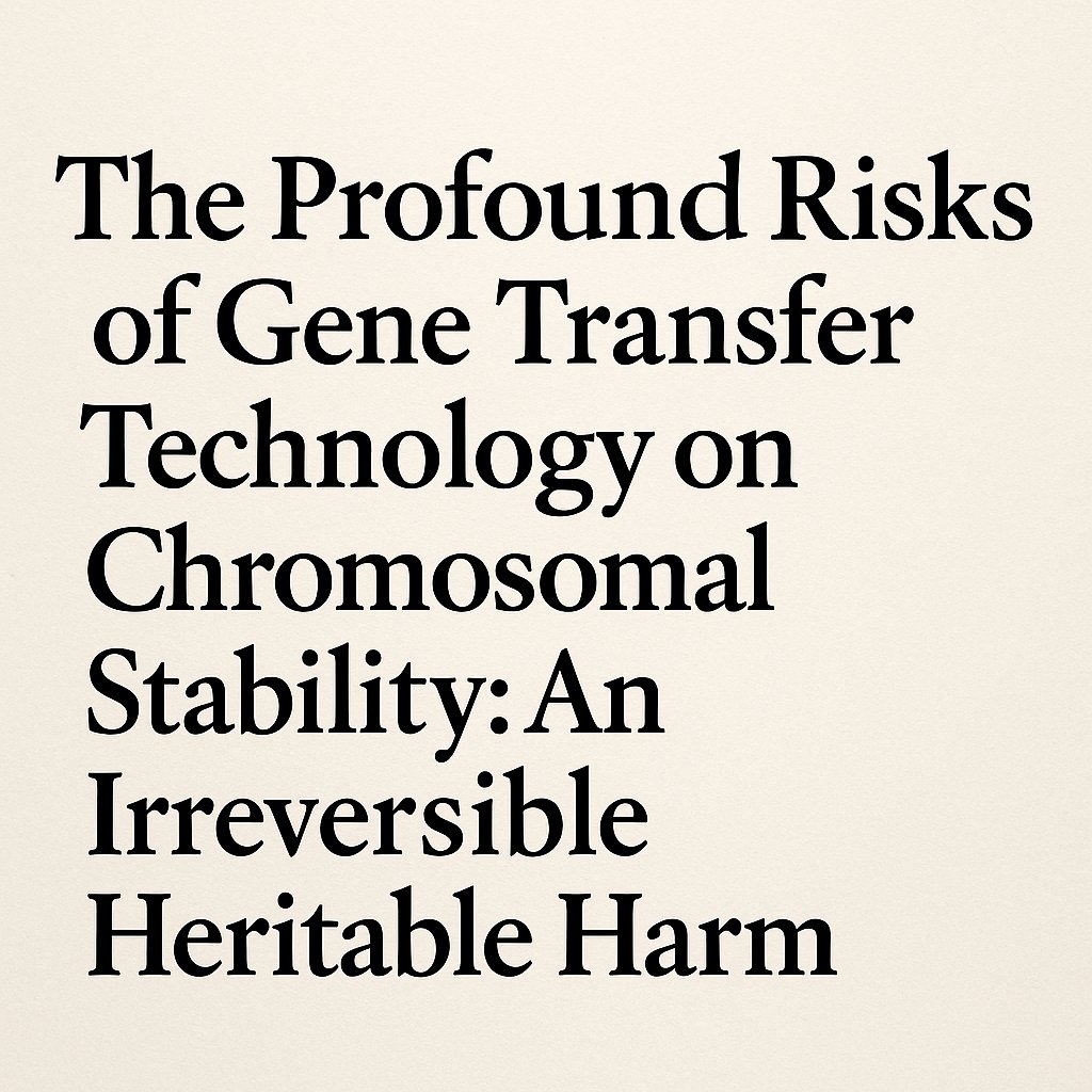 Docjohnc's tweet image. ⏰⚠️
The Profound Risks of Gene Transfer Technology on Chromosomal Stability

An Irreversible Heritable Harm

For years, gene transfer technologies have been promoted as safe, precise, and transient. But human data now tell a different story.

Peer-reviewed clinical evidence…