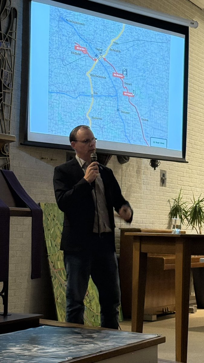It was great seeing my mate Joris <a href="/battlefieldexpl/">The Battlefield Explorer</a> talk last Monday about the fighting in 1944 around his hometown of Veghel. Well done mate!