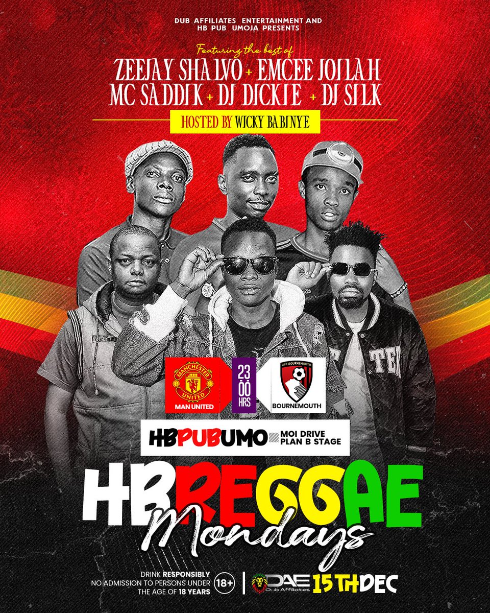 😎🔥 “This line-up looks like they’re about to fix your whole week. Hata ukikuja na stress, reggae itaiambia: ‘Leo hakuna space, rudi next month.’”