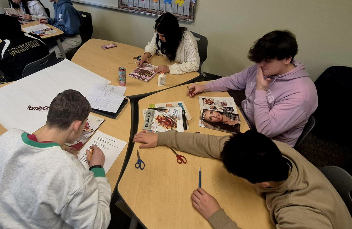 G_Ligouri's tweet image. Our magazine dissection continues in Integrated Studies! Time to take it apart, analyze it and put it back together w/ discussion! @hilltopspartan @KirstenPaine @CarrieFurnaces #PBL #collaboration #communitypartnerships