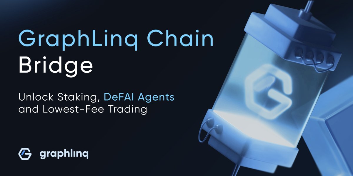 graphlinq_proto's tweet image. 🌉 Bridge to GraphLinq Chain = Unlock the full ecosystem

Move $GLQ / $ETH → GLQ Chain via the official Hub Bridge:
🔹 Lowest-fee DEX access on Hub
🔹 Drag-and-drop IDE to build no-code Web3 apps
🔹 Staking w/ juicy APYs for GLQ holders
🔹 GraphAI — launch your own autonomous…