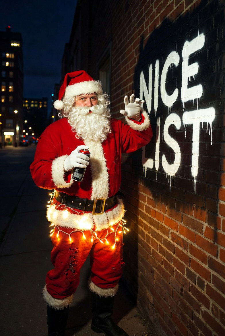 Bad Santa graffiti shot
