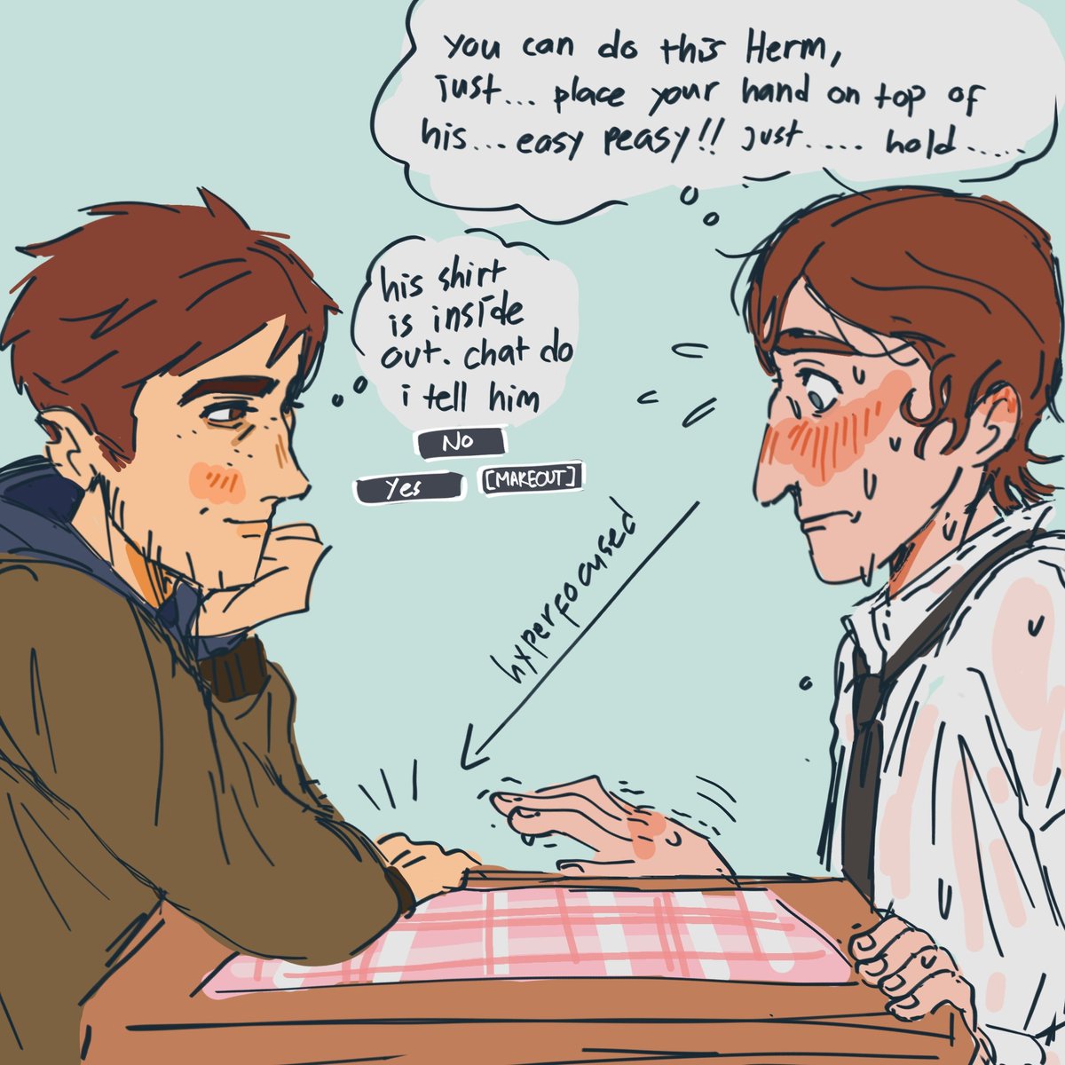 victrfeli's tweet image. first date shenanigans #watermech #dispatch