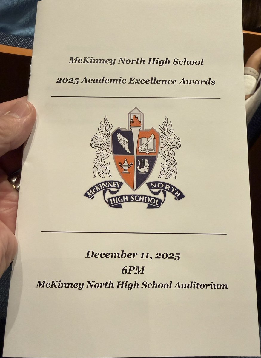 At the 2025 Academic Excellence Awards, honored to receive my final cord for graduation 🎓- 4.0 GPA at MNHS.  

<a href="/Coach_KBrewer/">Kendall Brewer</a> <a href="/MNHS_Football/">McKinney North Football</a> <a href="/McKISDAth/">McKinneyISD Ath Dept</a> <a href="/McKinneyNorthHS/">McKinney North HS</a>