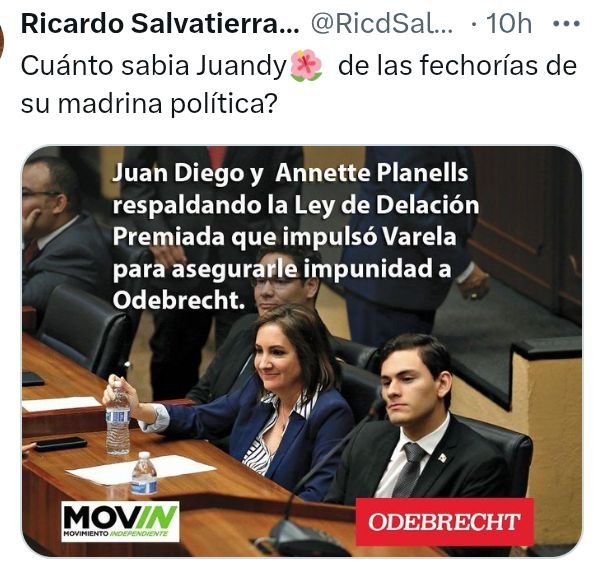 Nieto1945Juan's tweet image. JUANDI: Quedaste en la Junta de Embarre. Qué tienes que decir del escandaloso caso de Extorsión...Da la cara, acuérdate que eres tú el que maneja ese grupo de "Independientes" que está en la Asamblea, quedaron también embarrados X carambola igual que tú amiga "La Bailarina" .