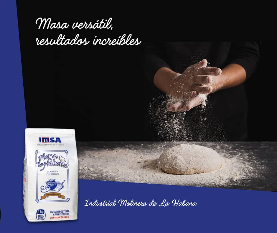 Encuentra en nuestras harinas la calidad que buscas en cada preparación.
Industrial Molinera de la Habana S.A. pone en tus manos el mejor aliado para tu cocina 🎨

#FlorDeLaHabana #harinademediafuerza  #IMSA