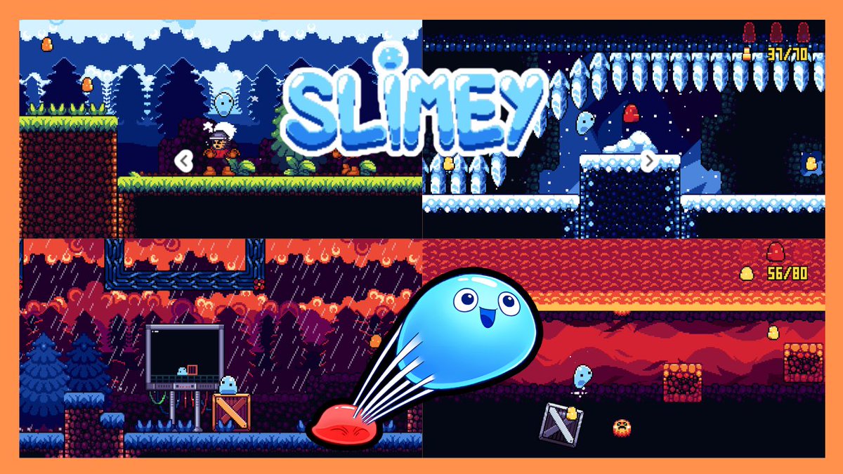 Go Slimey Go! – Cute Slime Adventure. A colorful and charming slime platformer with simple challenges and cheerful vibes!
The full demo run i👇
youtube.com/watch?v=SVKAIl…
<a href="/goslimeygo/">Go Slimey Go! OUT ON STEAM!</a> 
#GoSlimeyGo #IndieGame #Demo #Platformer #Gameplay #NoCommentary #Steam #PCGaming #RetroGamesHu