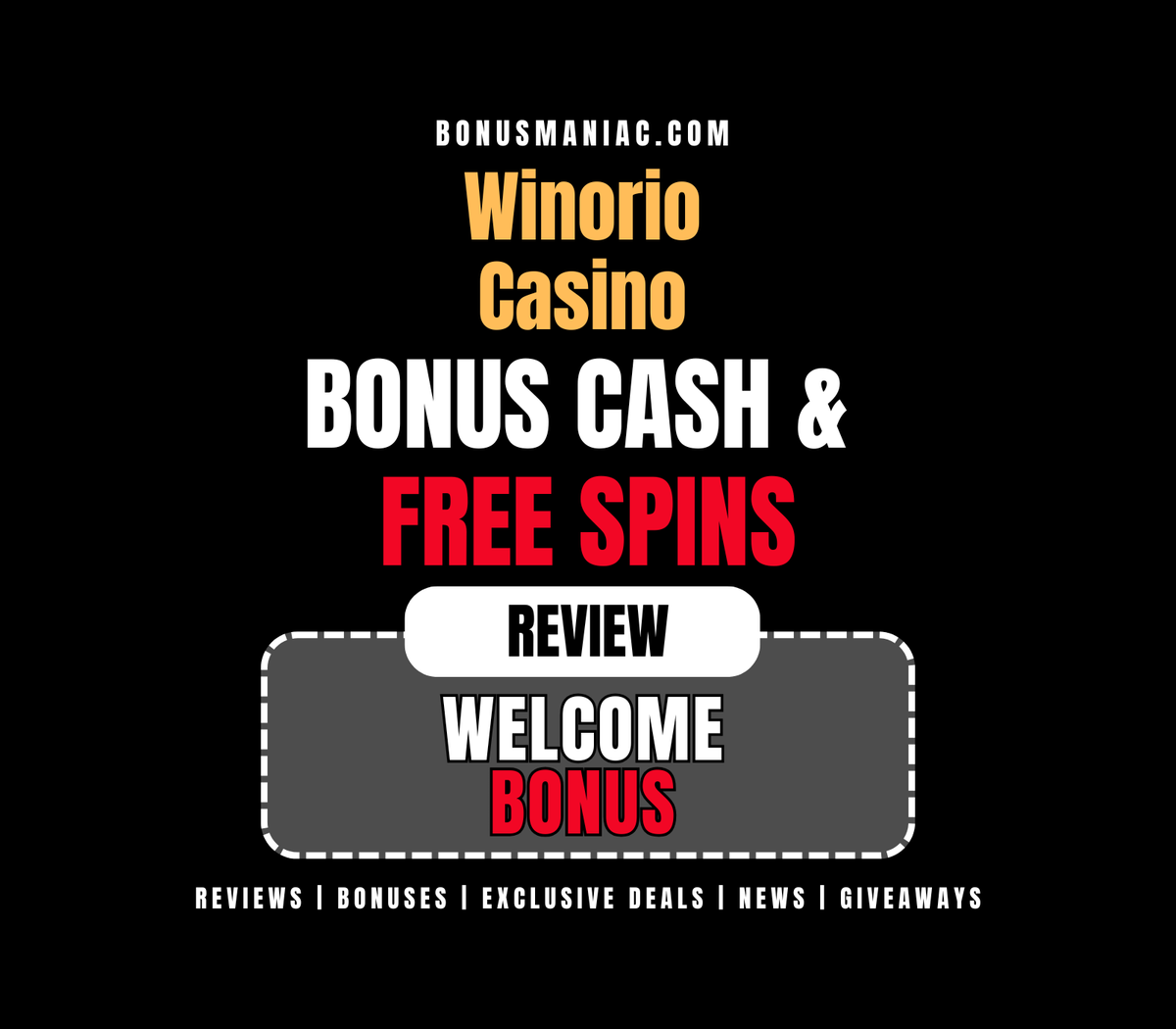 🎰 Win Big from the Start with Winorio!

Grab up to €$1,500 + 250 Free Spins on your first deposits! Perfect for slots, live tables, and more. 💸🔥

👉 bonusmaniac.com/casino/winorio…

💫 Follow us for more bonuses, news, reviews, and giveaways!
👍 Like, retweet, tag, and reply to