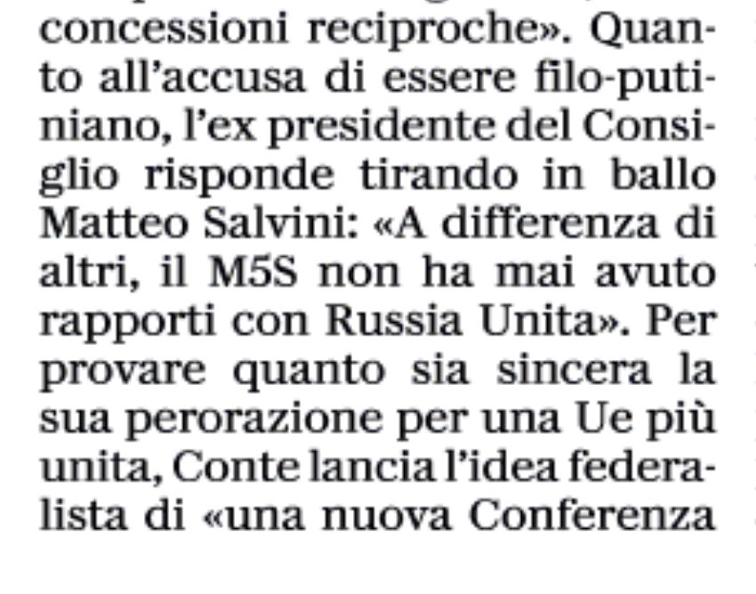 Giuseppe Conte dice che “Il M5S non ha mai avuto rapporti con Russia Unita”. Falso. Di Stefano e Di Battista hanno incontrato a Mosca i vertici del partito di Putin e il M5S fu invitato, unico partito italiano, al congresso di Russia Unita nel 2016. 👇🏻
ilfoglio.it/politica/2022/…