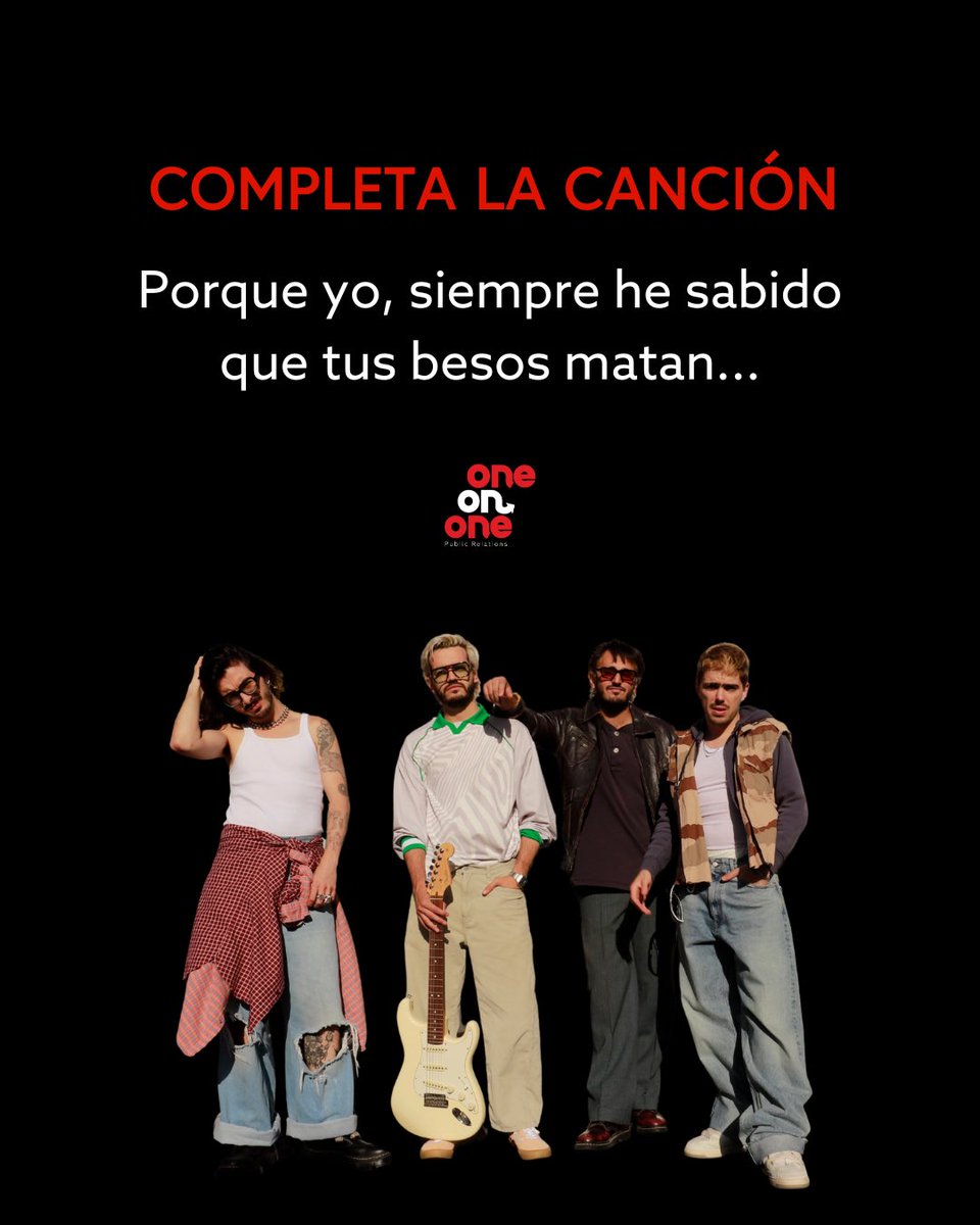 ¡Completa la canción! 💬
Si quieres escuchar Besos En Guerra en vivo, no te puedes perder el concierto de Morat en el Coliseo de Puerto Rico mañana, sábado 13 de diciembre. Boletos disponibles en Ticketera.com🎶 #OneOnOnePR
