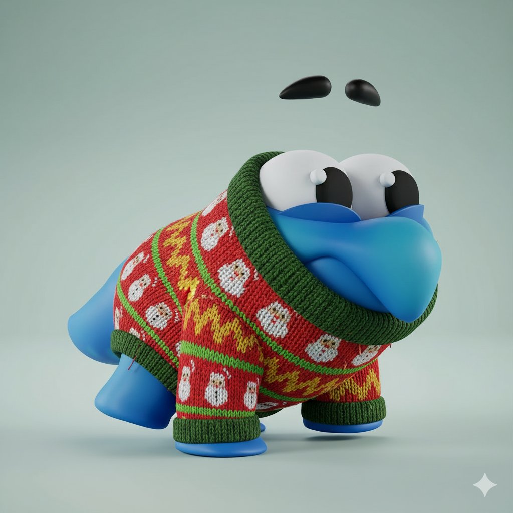 its_geoffins's tweet photo. When its cold outside but you still gotta get your christmas Cheer on! @Claynosaurz #12DaysOfClay https://t.co/4EoBx7tnpB