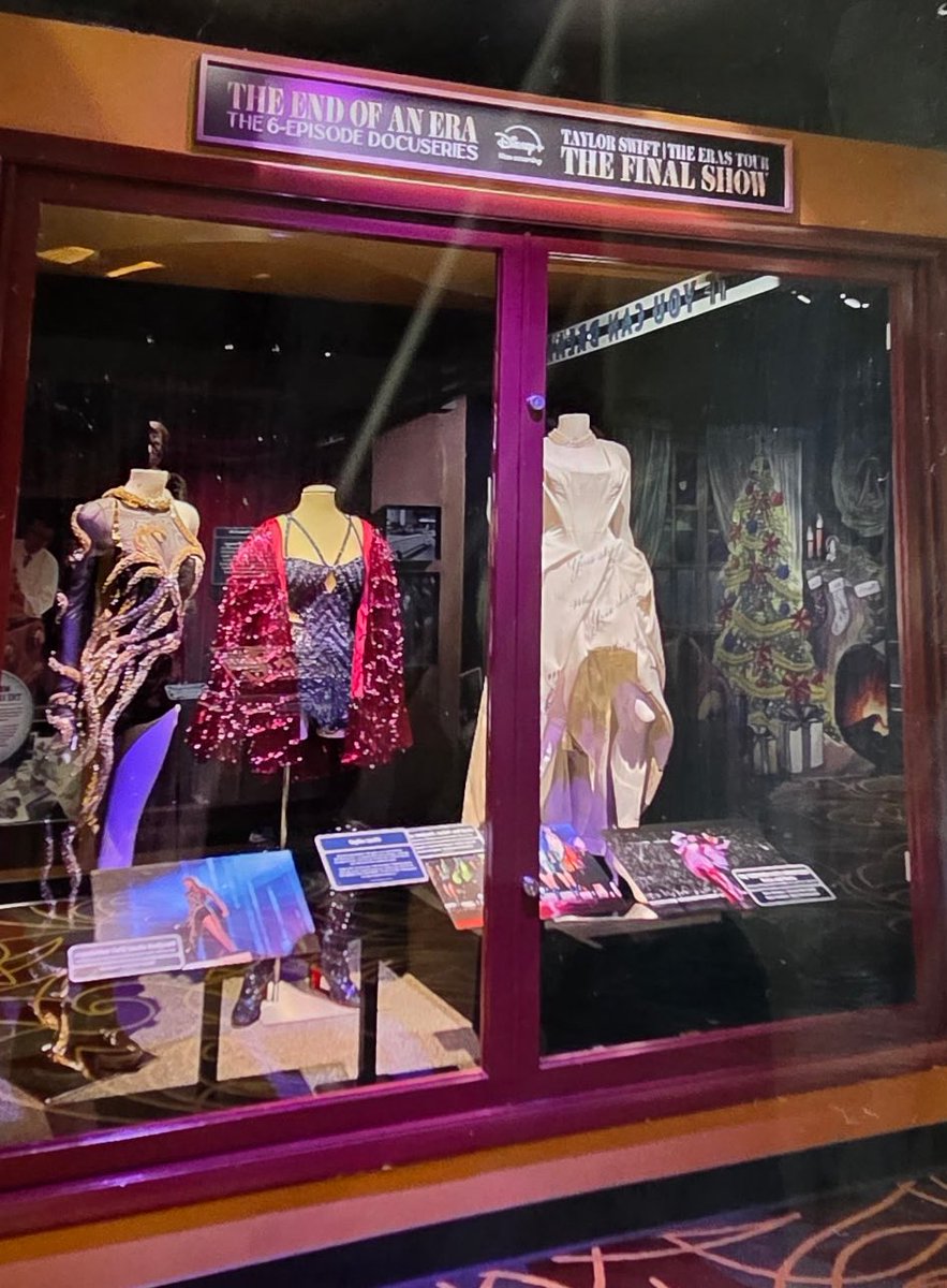my dad works at Disney’s Hollywood Studios and sent me this! they have taylors eras tour outfits on display until the 24th of january! #TSTheEndOfAnEra #TSTheErasTour