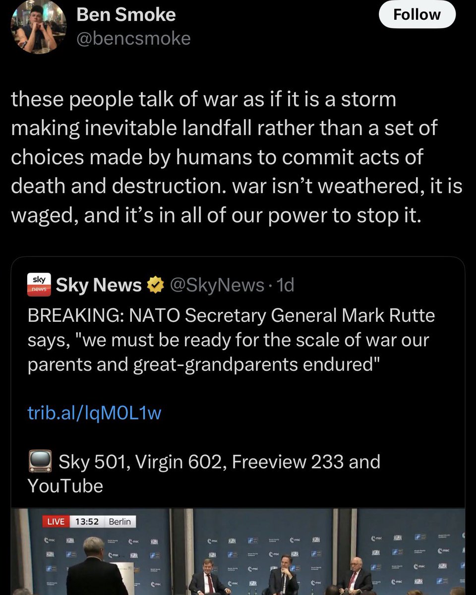 Corbynite cranks LARPing as antifascists who have been demanding Ukraine surrenders to Russian fascism for years are now getting ready to demand all of Europe and NATO submits to Russian fascism next.

Corbynites are the handmaidens of fascism.