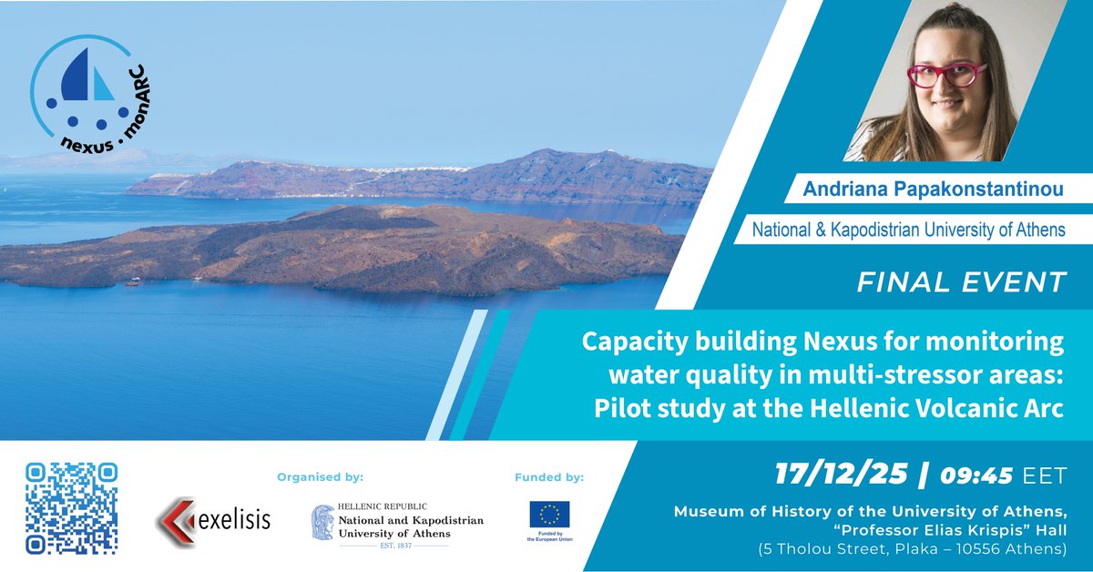 nexusmonarc's tweet photo. Excited to welcome Andriana Papakonstantinou, Funding &amp; Innovation Consultant of the Funding Support Office of @uoaofficial, as a speaker at the #FinalEvent of our project!

Register now: https://t.co/cDANg8OrtG

#HorizonEU #nexusmonARC #innovation #funding #entrepreneurship https://t.co/2on3wkSrr7