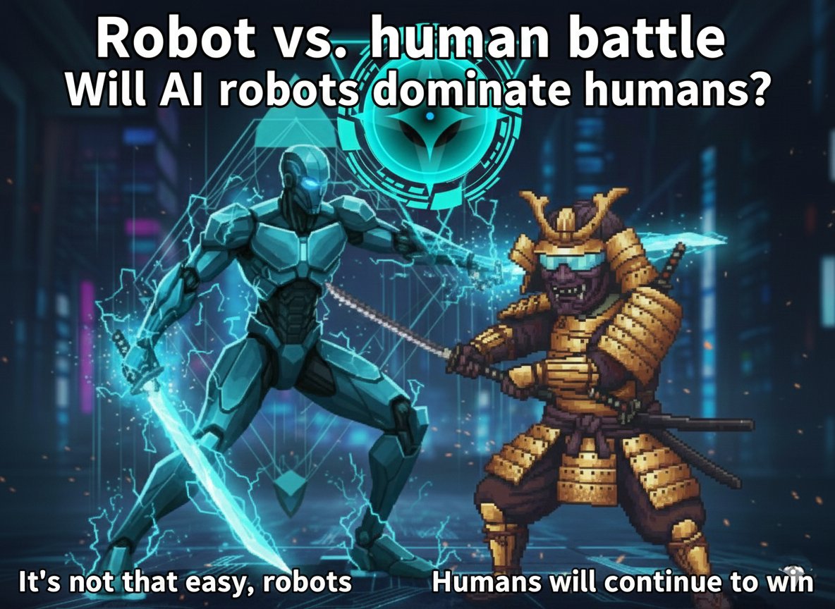 wendysukma99's tweet photo. Robot vs human battle
Will AI robots dominate humans?
It's not that easy, ai robots
Humans will continue to win ⚔️🔥🔥
🤖 Vs 👫
@PresensNetwork https://t.co/L3xsyDB0dI