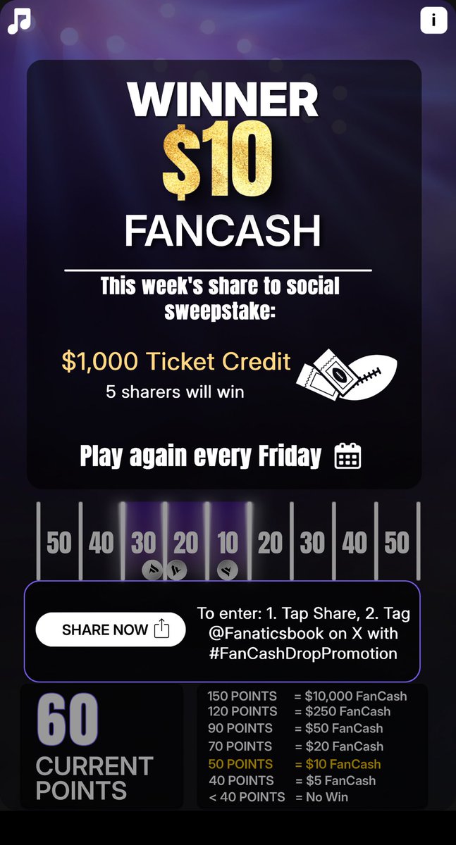 _TNT_313's tweet photo. Play the #FanCashDropPromotion today on ⁦@FanaticsBook⁩

 https://t.co/0zvuT2bY7e https://t.co/ChUWRa586X