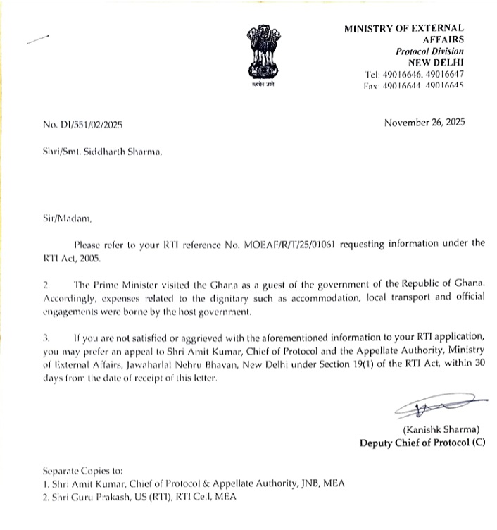 sidd_sharma01's tweet image. 🔥🚨𝐎𝐨𝐨𝐡𝐡𝐡 𝐋𝐚𝐥𝐚🚨🔥

𝐏𝐌 𝐌𝐨𝐝𝐢'𝐬 𝐚𝐛𝐬𝐨𝐥𝐮𝐭𝐞𝐥𝐲 "𝐅𝐫𝐞𝐞 𝐨𝐟 𝐂𝐨𝐬𝐭 / 𝐅𝐎𝐂" 𝐯𝐢𝐬𝐢𝐭 𝐃𝐞𝐭𝐚𝐢𝐥𝐬, 𝐟𝐨𝐫 𝐚 𝐜𝐡𝐚𝐧𝐠𝐞 &amp;amp; 𝐬𝐮𝐩𝐫𝐢𝐬𝐞 - 𝐀𝐧𝐨𝐭𝐡𝐞𝐫 #𝐑𝐓𝐈 𝐑𝐞𝐩𝐥𝐲 𝐑𝐞𝐜𝐢𝐞𝐯𝐞𝐝:

🔸Last I had sought an #RTI Reply from High Commission…