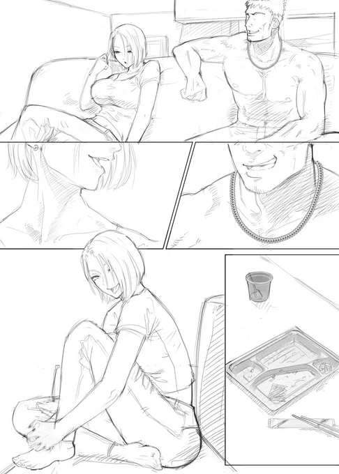 密かに悪巧みをする寝取り癖のあるDQN夫婦。 