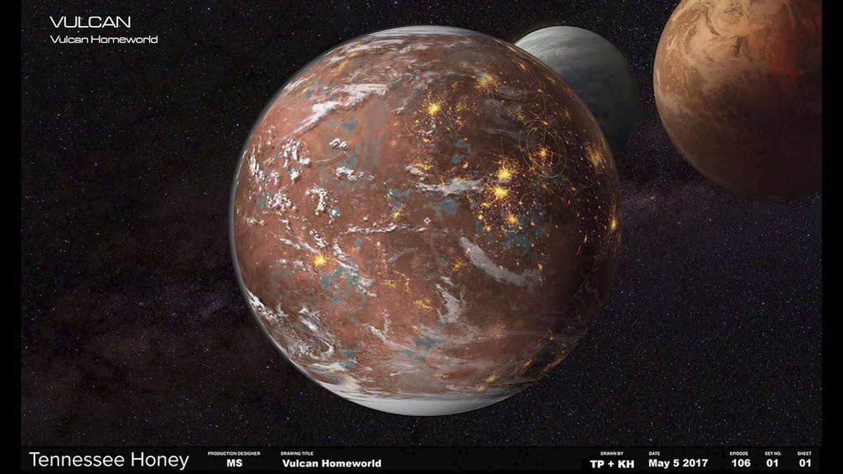 Ryan Dening concept art of the Vulcan cruiser for #StarTrekDiscovery.