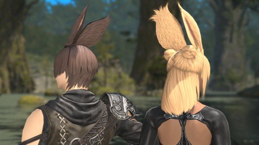 aitaikimochi's tweet image. New Viera and Hrothgar hairstyles available in FFXIV 7.4!
