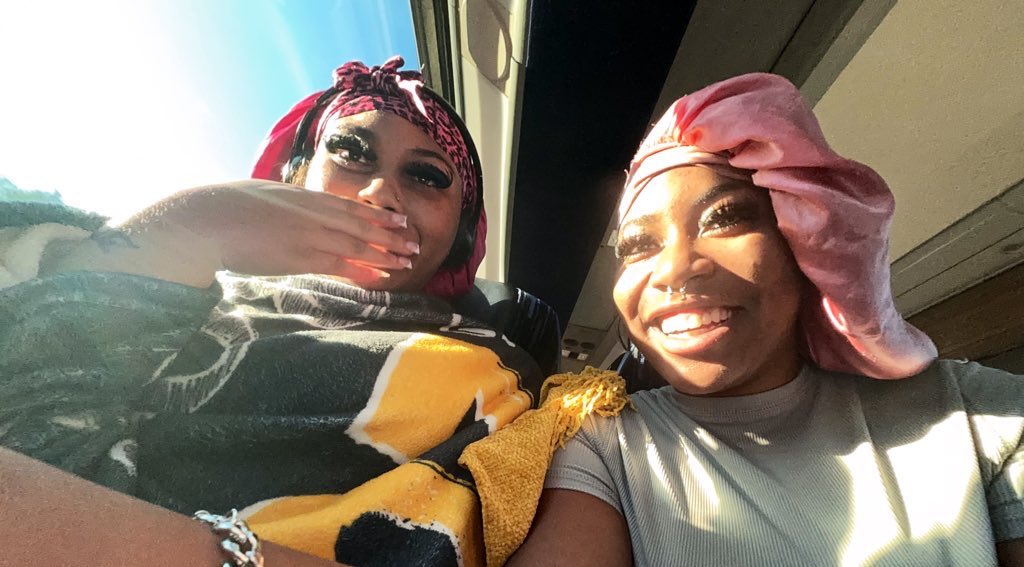 yardtalkhbcu's tweet photo. Baby girl and her friend on the spirit bus to support PVAMUπ in the Celebration Bowlβ€οΈ #SWAC #HBCUs https://t.co/fspjwW3Vlo