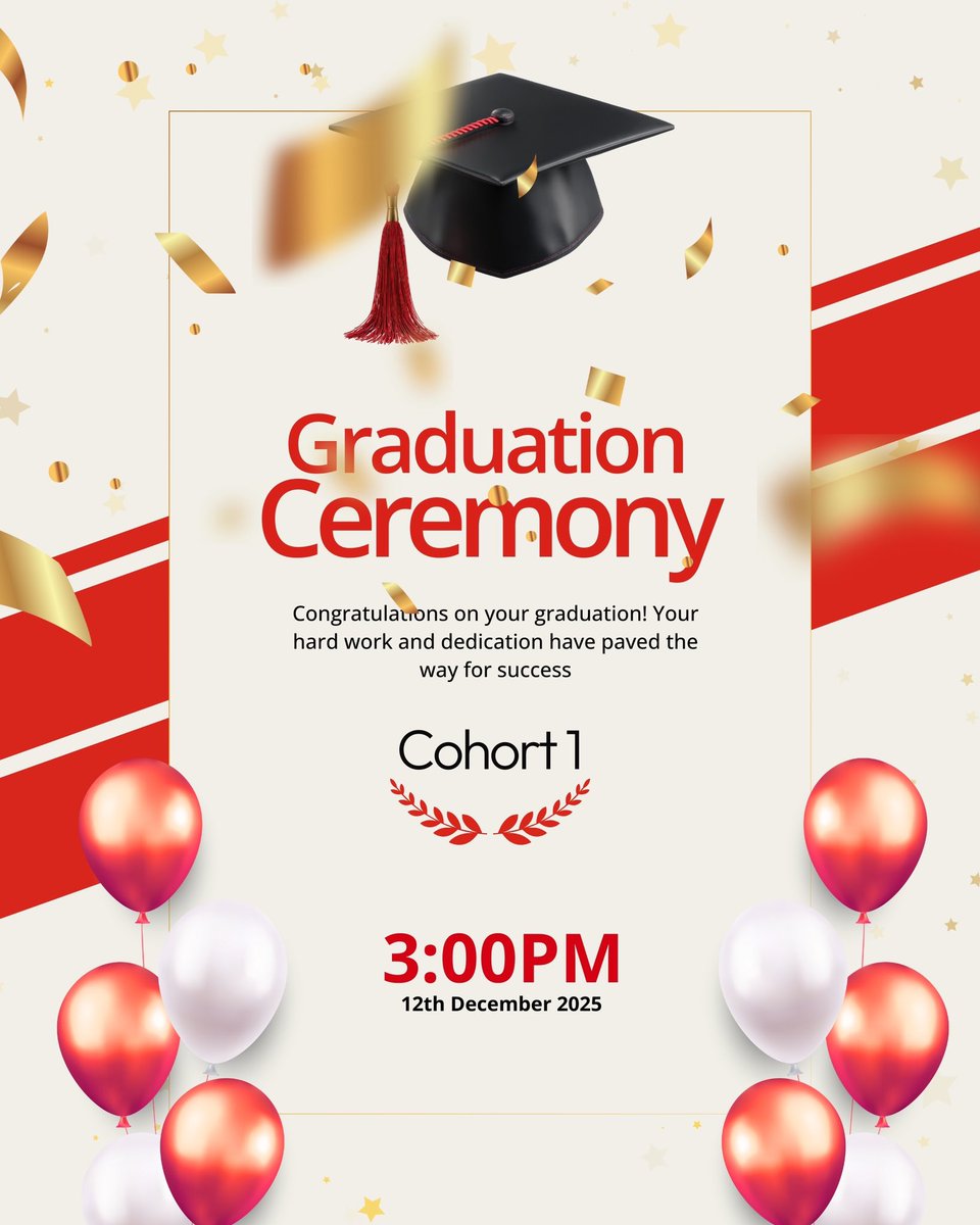 Studio3HQ's tweet photo. 🎓 Graduation Day!
Our next-gen tech innovators are ready to change the game in the tech world 🚀
Want to be next?
Join the waitlist for our next cohort: https://t.co/O9q2HSkpJk
#Studio3Launchpad #TechTalent #NextGenInnovators https://t.co/8mczAkwACo