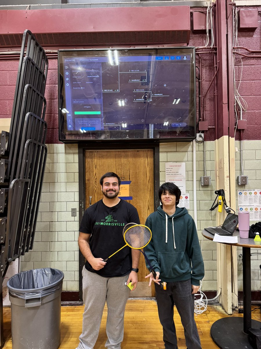 coach_gpe's tweet photo. Badminton Doubles Champions of 1B. Congrats to SUNY Morrisville for winning the championship and battling to the top! @OSSATHLETICS https://t.co/mUTI3td4xj